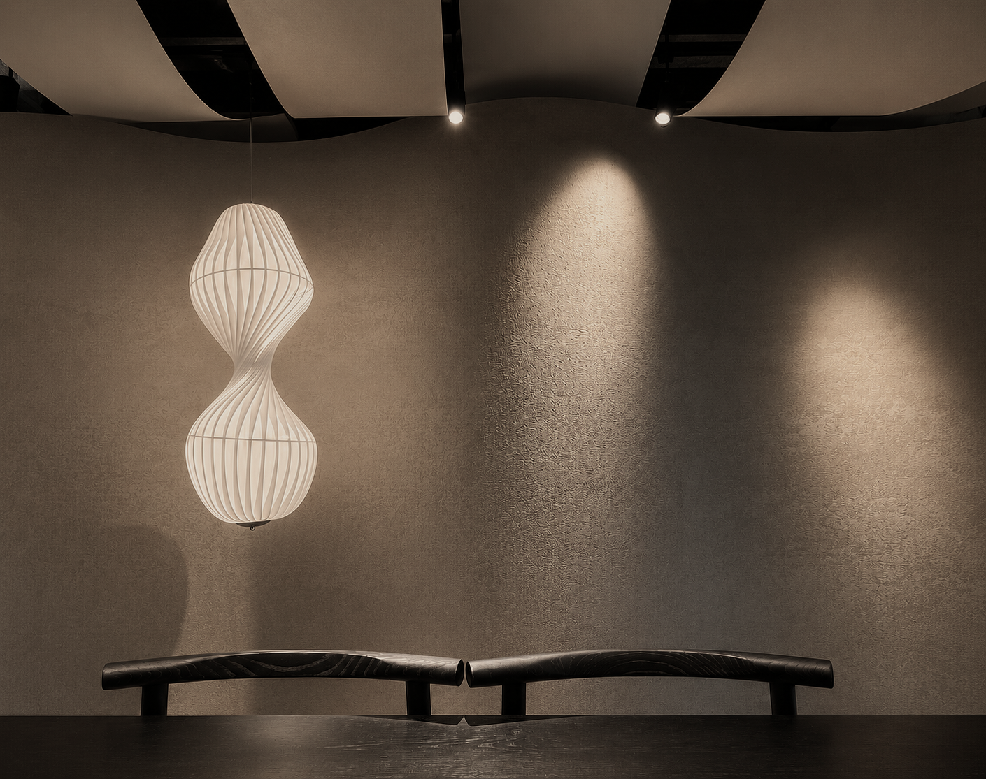 BEONE glass block restaurant interior